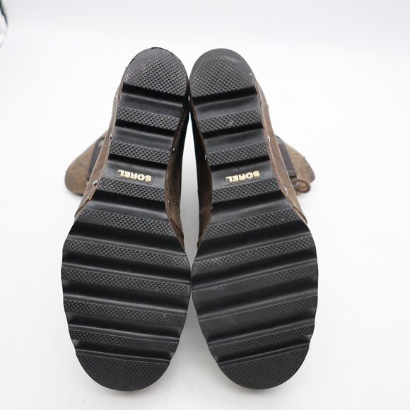 Sorel Boots Women's 11 Joan of Arctic Wedge Mid Bootie Brown Wedge NL1987-028 - Picture 7 of 10